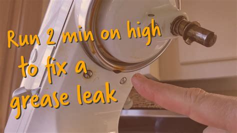 kitchenaid leaking oil|What to Do if Your KitchenAid Stand Mixer is Leaking Oil 